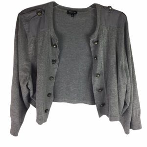 Torrid Women's Gray Button-Up Sweater